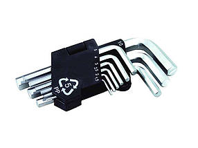 Набір шестигранників Cr-V (9шт) короткі 75-0955 ТМ MASTER TOOL