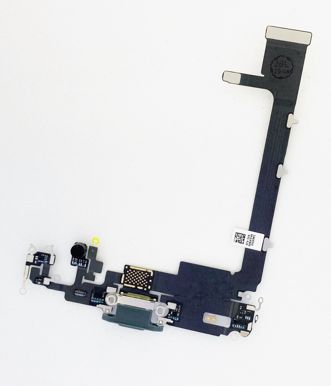 Шлейф для iPhone 11 Pro Max, з роз'ємом зарядки, з мікрофоном, зелений, Matte Midnight Green, фото 1