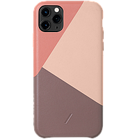 Кожанный чехол накладка Native Union Clic Marquetry Case for iPhone 11 Pro, Rose (CMARQ-ROS-NP19S)