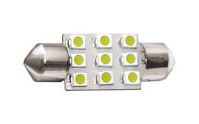 Світлодіодна лампа T11-003 (36 mm) 3528-9 12 V ST