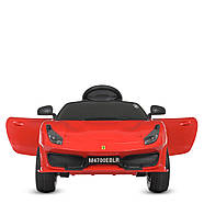Дитячий електромобіль Ferrari (4 мотори по 25W, 1 акум 12V9AH, MP3, USB) Bambi M 4700EBLR-3 Червоний, фото 2