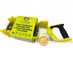 Ножівка пасувальна 350 мм Сталь 40600 + пластикове стусло 300*70*130мм Сталь