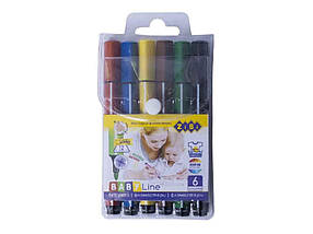Фломастери 6 кольорів JUMBO ZB.2806 ТМ ZiBi
