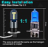 Ціна за 1штуку, світлодіодна лампа H3 3030 з чипами 10SMD 6000 K у протитуманки, ходові вогні, фото 5