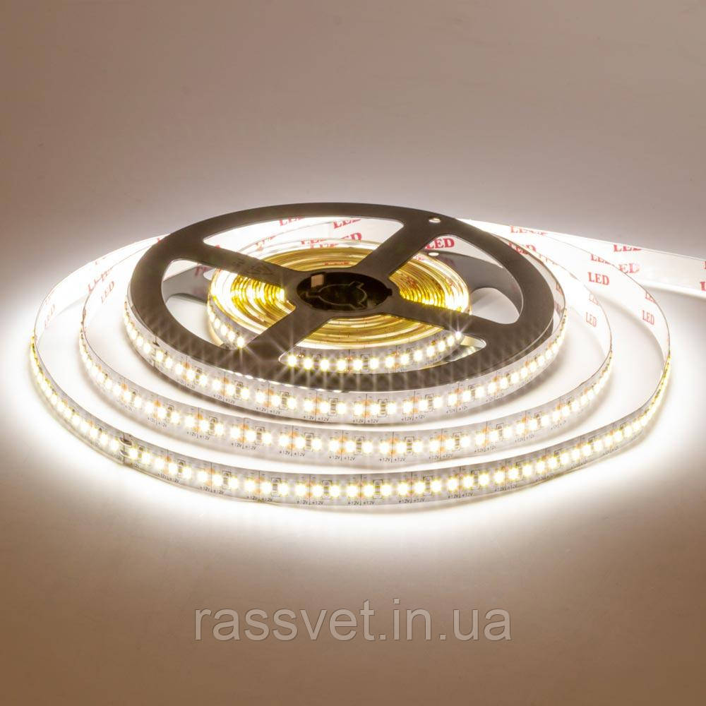 Стрічка світлодіодна 12V AVT тепла біла smd3014 204LED/m IP20, 1м