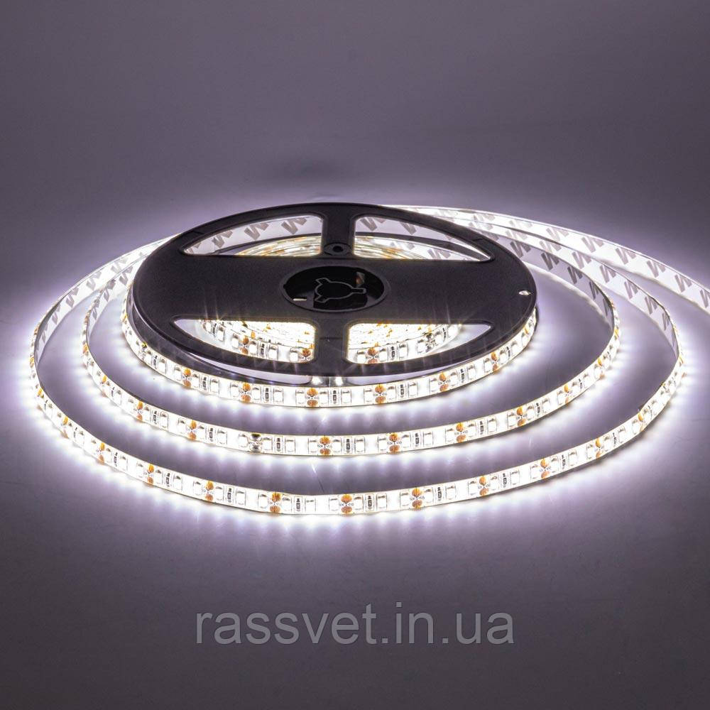 Стрічка світлодіодна біла 12V AVT smd2835 60LED/m IP20, 1м