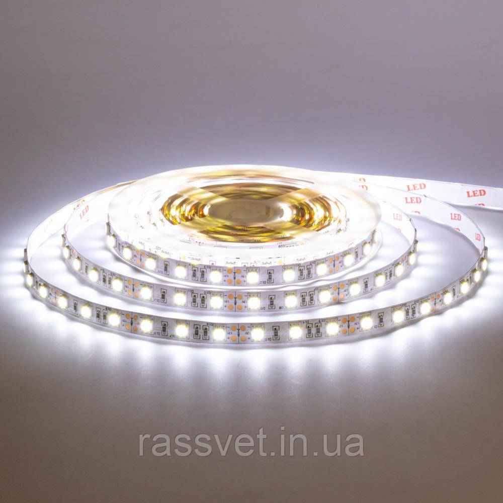 Стрічка світлодіодна біла 12V MOTOKO smd5050 60LED/m IP20, 1м