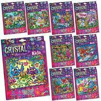 Мозаїка-наліпалка "CRYSTAL MOSAIC KIDS" CRMk-01-01,02,03,04...10