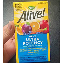 Вітаміни для чоловіків Alive! Men's Ultra Potency 60 tab, фото 3