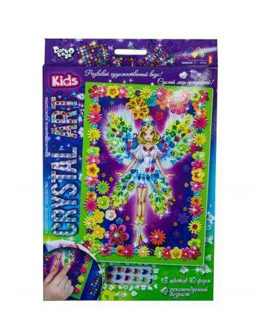 Мозаїка-наліпалка "CRYSTAL ART KIDS" у карт. уп.20/24*18 см CArt-01-01,02,03,04...10, фото 2