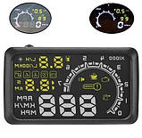 Проектор приладовій панелі на лобове скло OBD2 HUD 5.5, фото 4