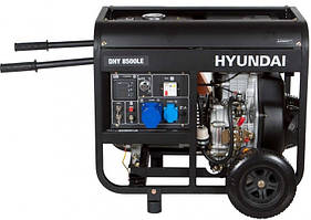 Hyundai DHY 8500LE Генератор дизельний 6.5 кВт Електростартер AVR Мідна обмотка Полегшений запуск