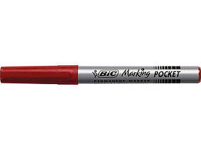 Маркер перманентний Fine , червоний 12шт bc8209002 - BIC