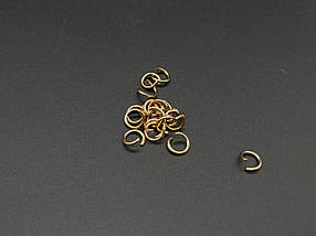 З'єднувальне кільце. Колір "темне золото". 8мм. 100шт/уп., фото 5