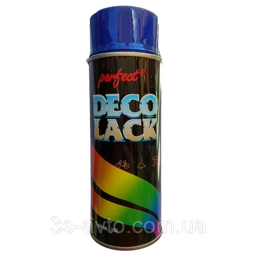 Алкідна аерозольна фарба Perfect (DecoLack), Темно-синій (RAL5002) 400ml