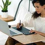 Бездротовий графічний планшет Huion Inspiroy Keydial KD200 з клавіатурою + рукавичка, фото 9