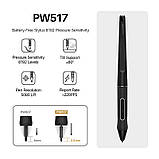 Бездротовий графічний планшет Huion Inspiroy Keydial KD200 з клавіатурою + рукавичка, фото 7