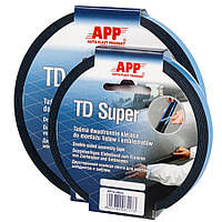 Скотч двухсторонний "TD Super", APP, 9mmx5m, синий, 040811