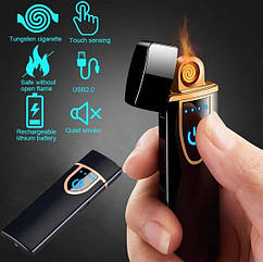 Сенсорна USB запальничка LIGHTER 6 Зажигалка спиральная сенсорная