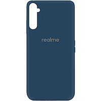 Силиконовый чехол Silicone Cover на телефон Realme 6 Pro / Реалми 6 Про Синий