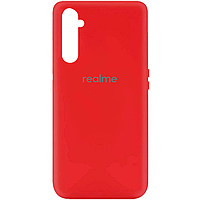 Силиконовый чехол Silicone Cover на телефон Realme 6 Pro / Реалми 6 Про Красный