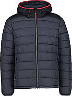 Темно-синяя утепленная мужская куртка CMP MAN JACKET FIX HOOD 31K2737-U911
