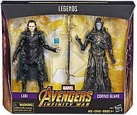 Фигурки Локи и Корвус Глэйв Марвел Legends Series Loki and Corvus Glaive Hasbro E5077