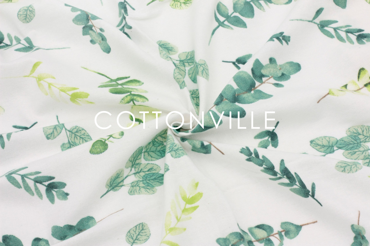 Фланель Гілочки евкаліпта зелені, 240 см