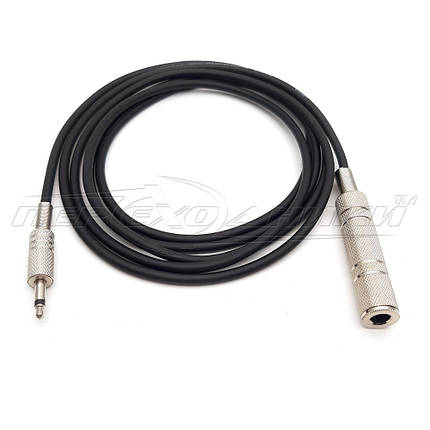 Кабель перехід jack 3.5 mm моно на 6.3 ( мама) у вікні, фото 1