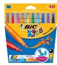 Фломастери "BIC" 10кол "Візакварель", шт