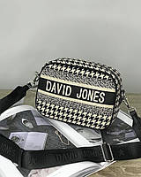 Сумка тоут шопер классическая стеганная cross body кросс боди David Jones 6605