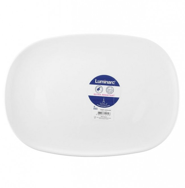 Блюдо прямокутне Luminarc Sweet Line White 350 мм (Е8007) HD