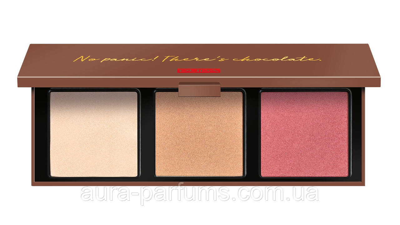 Палетка хайлайтерів для обличчя Pupa Zero Calorie Chocolate Highlighter Palette