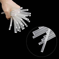 Комплект прозорих клейових стрижнів 7.4 мм*200 мм, пак. 1кг INTERTOOL RT-1036, фото 3