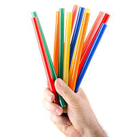 Комплект кольорових клейових стрижнів 11.2 мм*200 мм, 12 шт. INTERTOOL RT-1028, фото 2