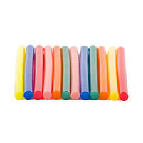 Комплект кольорових клейових стрижнів 11.2 мм*200 мм, 12 шт. INTERTOOL RT-1028, фото 4