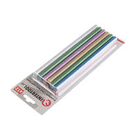 Комплект кольорових перламутрових клейових стрижнів 11.2 мм*200 мм, 12 шт. INTERTOOL RT-1035, фото 2