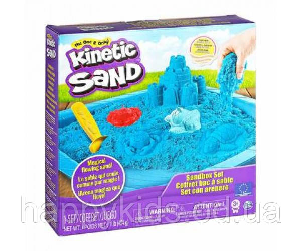 Набір кінетичного піску для творчості Kinetic Sand Замок з піску блакитний 454 г (71402B)
