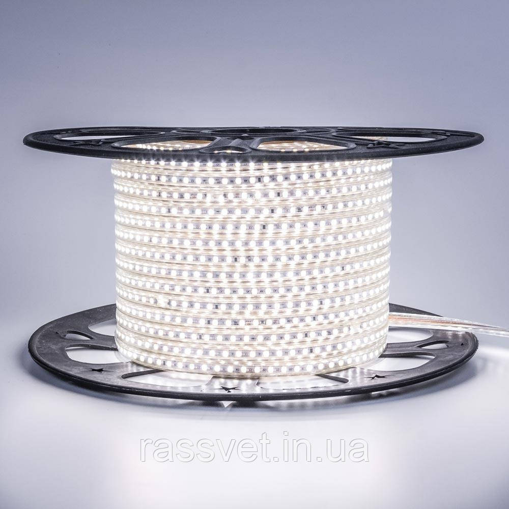 Світлодіодна стрічка біла 220V герметична AVT smd2835 120LED/м 4Вт/м IP65
