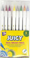 Фломастери-пензлики REAL BRUSH Juicy, 8 кольорів