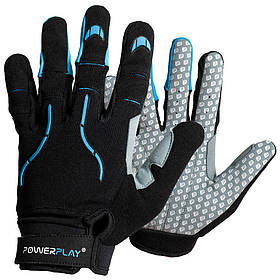 Велоперчатки PowerPlay 6662 А Черно-голубые XXLalleg Качество