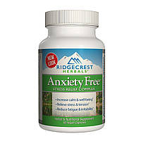 Комплекс для Снижения Стресса, Anxiety Free, RidgeCrest Herbals, 60 гелевых капсул