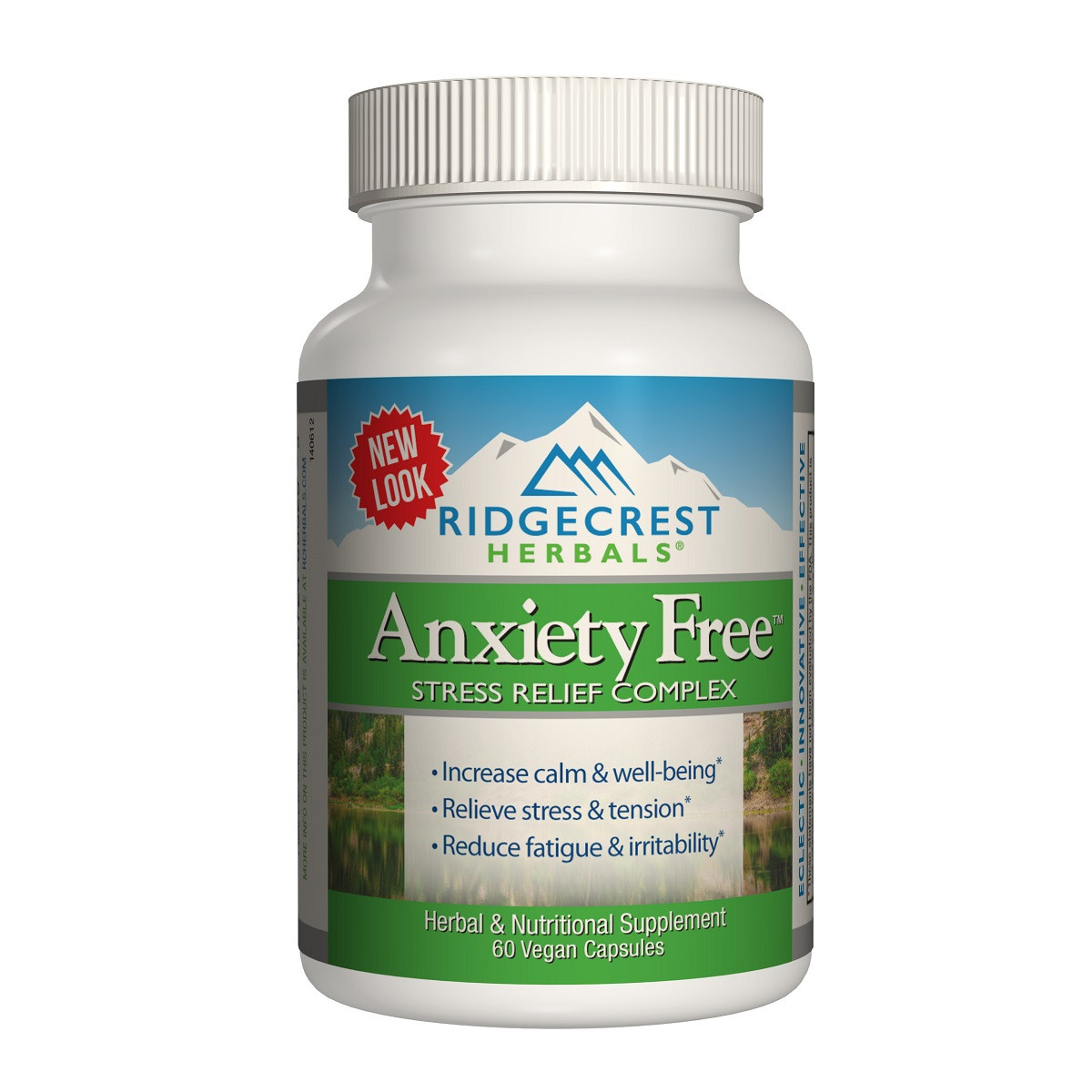 Комплекс для Снижения Стресса, Anxiety Free, RidgeCrest Herbals, 60 гелевых капсул - фото 1 - id-p1226810086