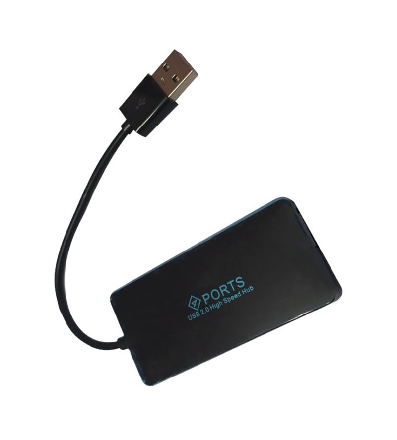 USB Хаб ATcom TD4005 4 в 1 USB - 4 х USB 15 см Чорний