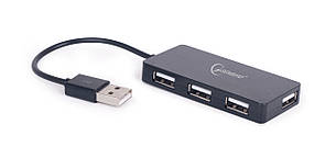 USB Хаб Gembird UHB-U2P4-03 4 в 1 USB - 4 х USB 15 см Чорний, фото 1