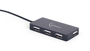 USB Хаб Gembird UHB-U2P4-03 4 в 1 USB - 4 х USB 15 см Чорний, фото 3