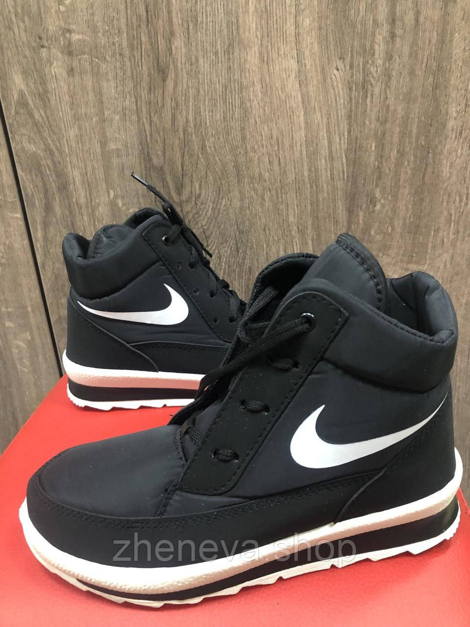 Черевики жіночі зимові, нубук плащівка, штучне хутро, розміри 37,39, фото 1