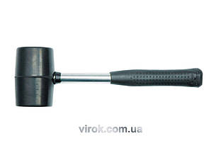 Молоток гумовий VOREL з металевою ручкою, Ø=76 мм, m=900 г [6/24]