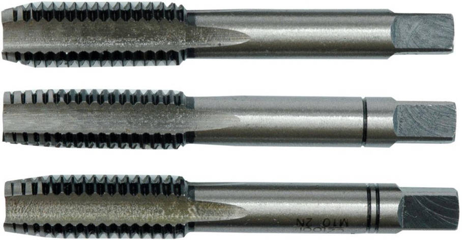 Мітчик VOREL М8 х 1.25 мм, l= 56 мм, набір 3 шт [25/100], фото 1