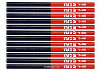 Олівці столярні двоколірні YATO : L= 175 мм, стержень 4 x 2 мм, синьо-червоні, уп. 12 шт